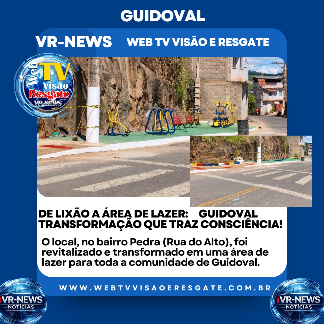De lixão a área de lazer: espaço é revitalizado no bairro Pedra, em Guidoval